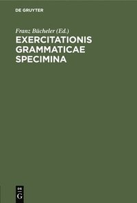 bokomslag Exercitationis Grammaticae Specimina