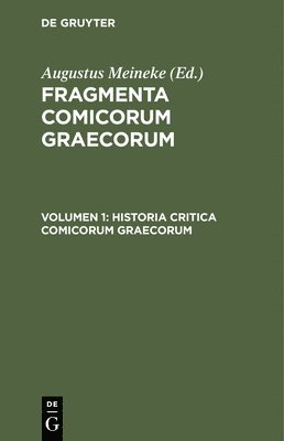 bokomslag Historia Critica Comicorum Graecorum