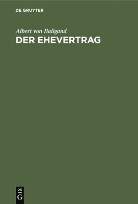 Der Ehevertrag 1