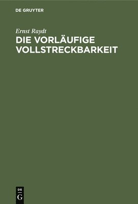 Die Vorlufige Vollstreckbarkeit 1