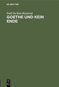 bokomslag Goethe Und Kein Ende