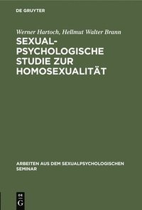 bokomslag Sexualpsychologische Studie Zur Homosexualitt