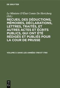 bokomslag Dans Les Annes 1789 Et 1790