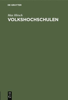 bokomslag Volkshochschulen