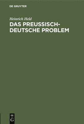 bokomslag Das Preußisch-Deutsche Problem