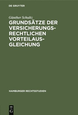 bokomslag Grundstze Der Versicherungsrechtlichen Vorteilausgleichung