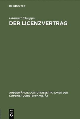 Der Licenzvertrag 1