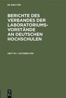 Degruyter - 1. Oktober 1916, Inbunden