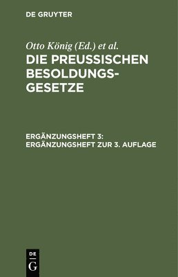 Hermann Erythropel - Ergänzungsheft Zur 3. Auflage, Inbunden