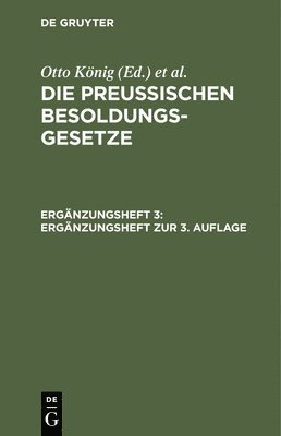 Ergnzungsheft Zur 3. Auflage 1