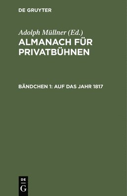 bokomslag Auf Das Jahr 1817