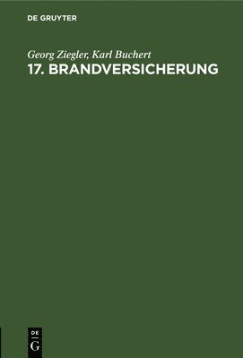 bokomslag 17. Brandversicherung