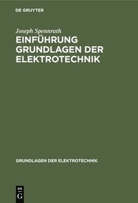 bokomslag Einfhrung Grundlagen Der Elektrotechnik