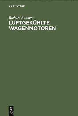 bokomslag Luftgekhlte Wagenmotoren