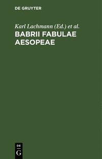 bokomslag Babrii Fabulae Aesopeae