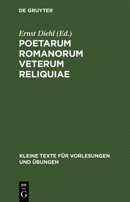 bokomslag Poetarum Romanorum Veterum Reliquiae