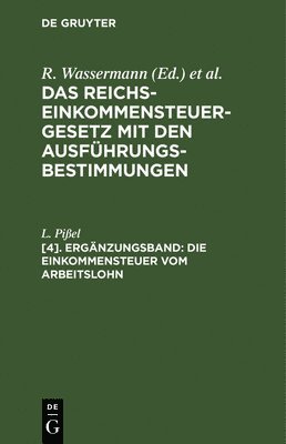 bokomslag Die Einkommensteuer Vom Arbeitslohn