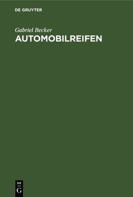 bokomslag Automobilreifen