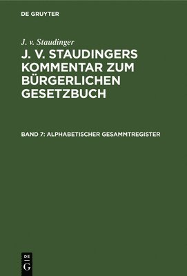 Fritz Keidel - Alphabetischer Gesammtregister, Inbunden