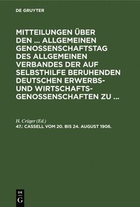 bokomslag Cassell, Vom 20. Bis 24. August 1906.