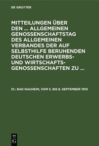 bokomslag Bad Nauheim, Vom 5. Bis 8. September 1910