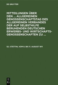 bokomslag Stettin, Vom 8. Bis 11. August 1911