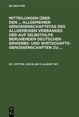 Stettin, Vom 8. Bis 11. August 1911 1