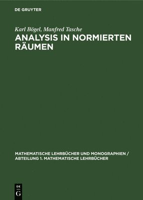 bokomslag Analysis in Normierten Rumen