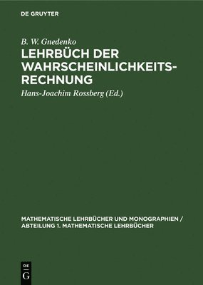 Lehrbch Der Wahrscheinlichkeitsrechnung 1