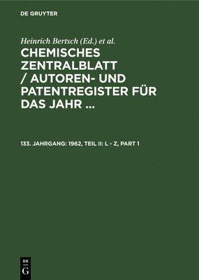 Degruyter - 1962, Teil II: L - Z, Inbunden