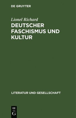 bokomslag Deutscher Faschismus Und Kultur