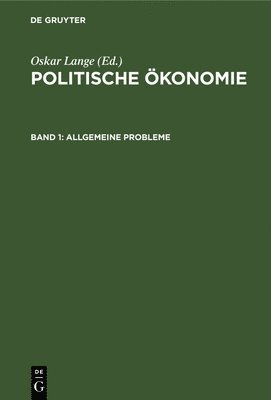 Oskar Lange - Allgemeine Probleme, Inbunden