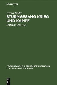 bokomslag Sturmgesang Krieg Und Kampf