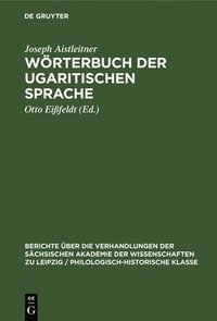 bokomslag Wrterbuch Der Ugaritischen Sprache