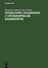 bokomslag Otoscopic Diagnosis / Otoskopische Diagnostik