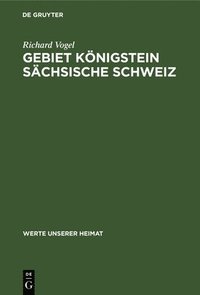 bokomslag Gebiet Knigstein Schsische Schweiz