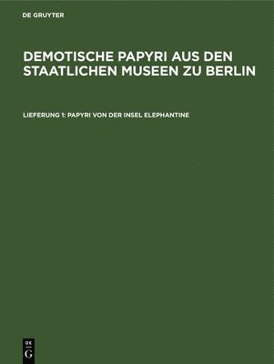 bokomslag Papyri Von Der Insel Elephantine