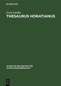 bokomslag Thesaurus Horatianus