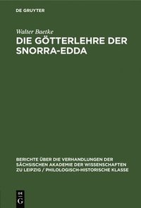 bokomslag Die Gtterlehre Der Snorra-Edda
