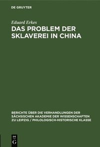 bokomslag Das Problem Der Sklaverei in China