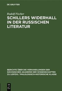 bokomslag Schillers Widerhall in Der Russischen Literatur