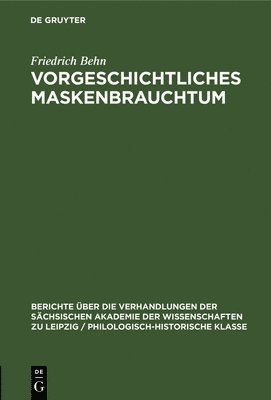 Vorgeschichtliches Maskenbrauchtum 1