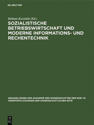 bokomslag Sozialistische Betriebswirtschaft Und Moderne Informations- Und Rechentechnik