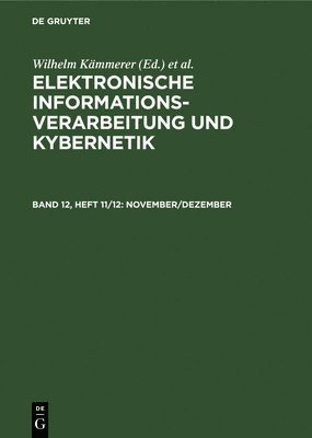 Wilhelm Kämmerer, Helmut Thiele - November/Dezember, Inbunden