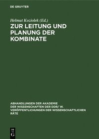 bokomslag Zur Leitung Und Planung Der Kombinate