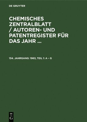 bokomslag 1963, Teil 1: A - G