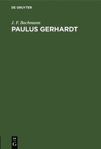 bokomslag Paulus Gerhardt