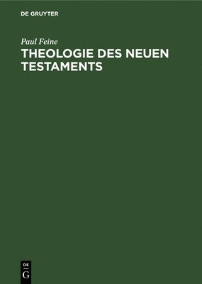 bokomslag Theologie Des Neuen Testaments