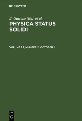E. Gutsche, K. Müller - October 1, Inbunden
