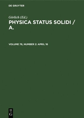 Görlich - April 16, Inbunden